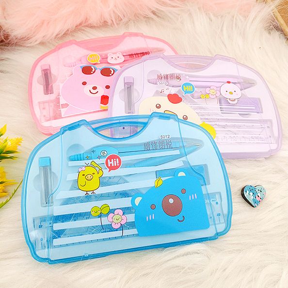 Bộ compa thước kẻ 7 món Gstar GS-06 đầy đủ đẹp và tiện dụng cho học sinh