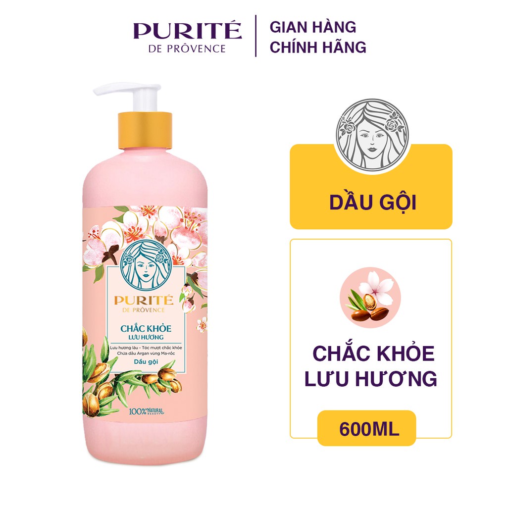 Dầu Gội Purite Chắc khỏe Lưu hương 600ml