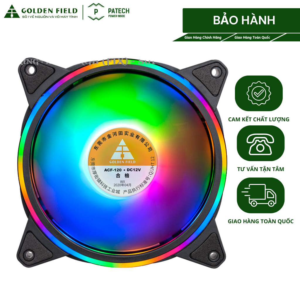 S01 Rgb Cooler Fan (Fix) Helps the Light Scatter Around More Beautifully and Shimmeringly | Patech Electronics Giá 110,000 Đồng*Miễn phí vận chuyển