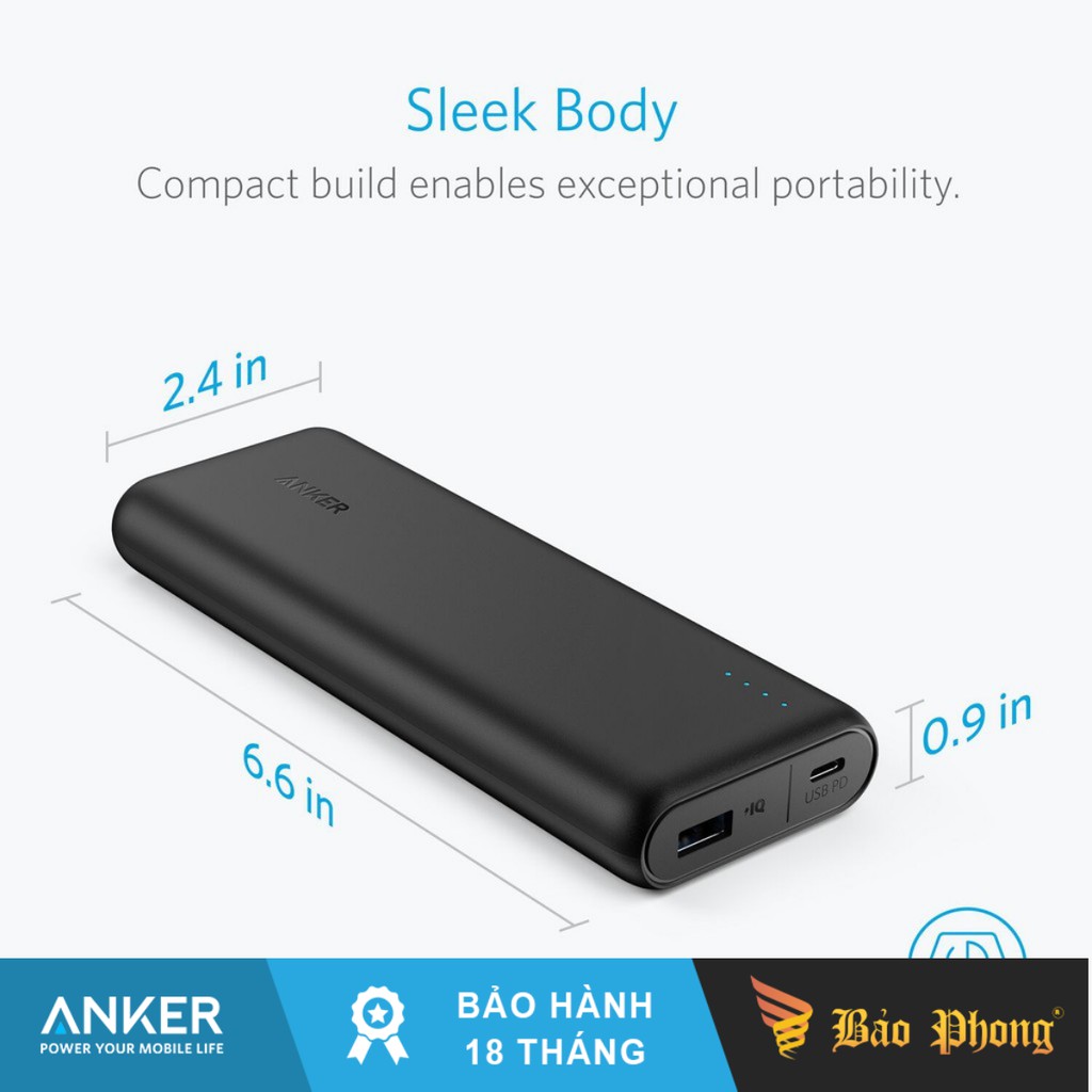 Pin Dự Phòng PD ANKER A1275 PowerCore Speed dung lượng 20.000 mAh