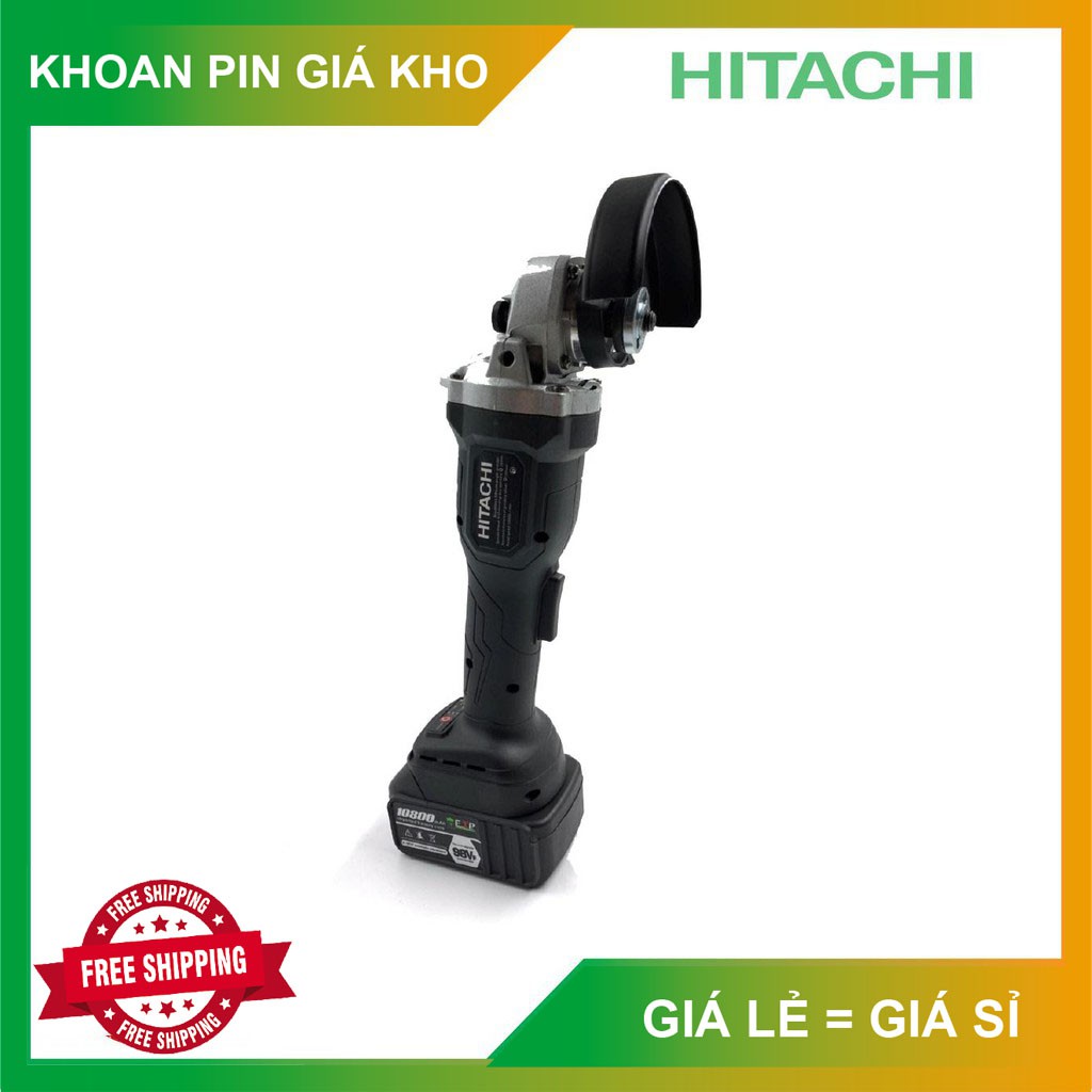 Thân máy mài góc chạy pin - máy cắt dùng pin hitachi 128v - không chổi than