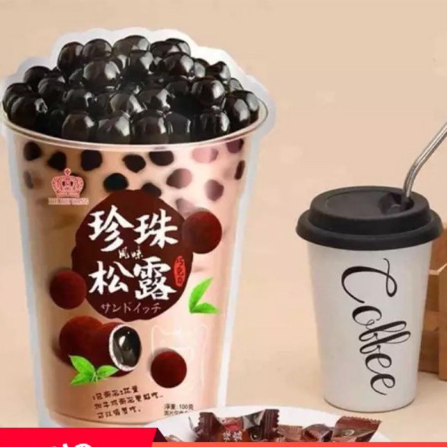 Kẹo trà sữa trân châu gói lớn 120g