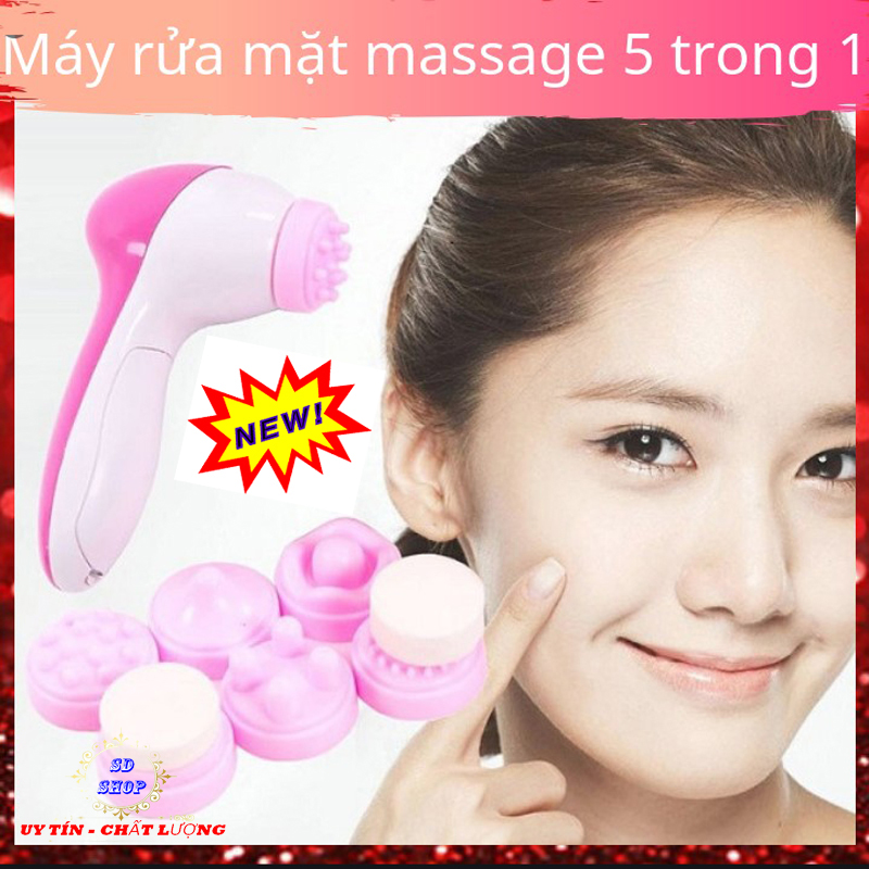 Máy rửa mặt dùng cho spa Máy rửa mặt massage 5 trong 1 beauty care massager may massage mat Máy Massage mặt giá rẻ sale sập sàn chỉ trong hôm nay  NHANH TAY NÀO