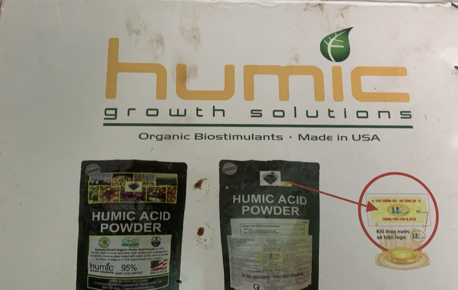 Phân bón kích rễ Humic Hoàng Phúc nhập Mỹ