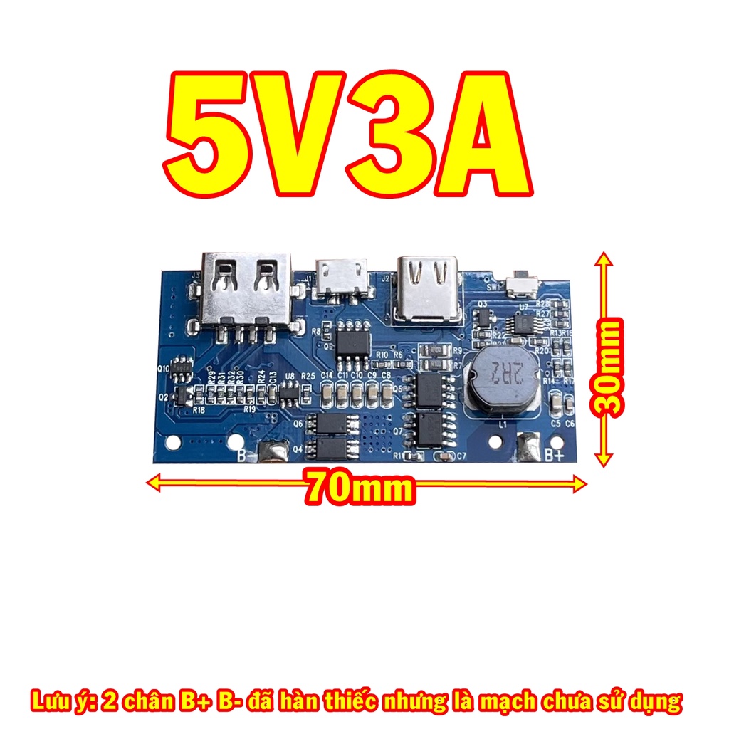 Mạch sạc dự phòng 5v3a