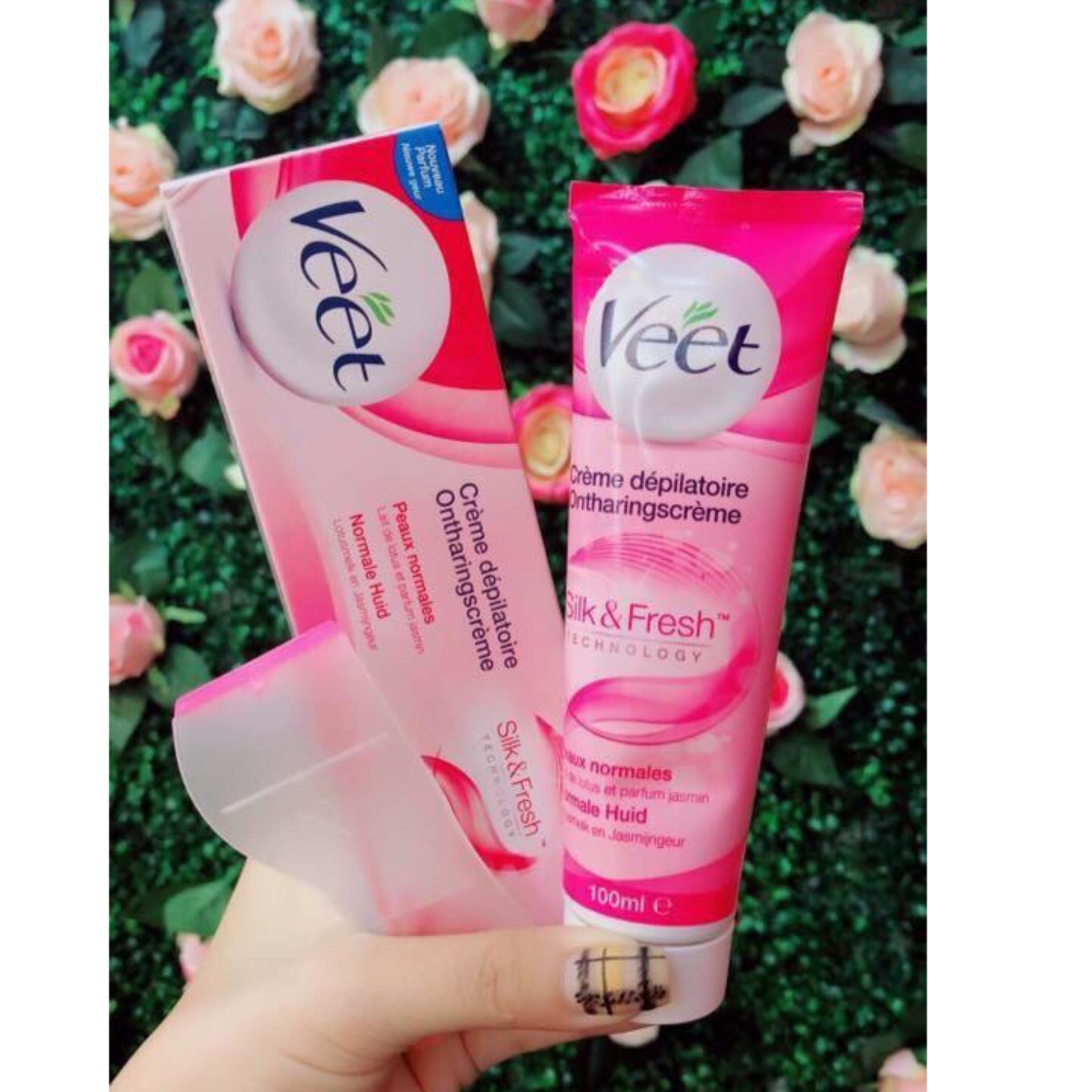 Kem tẩy lông veet dành cho da thường silk & fresh 100ml