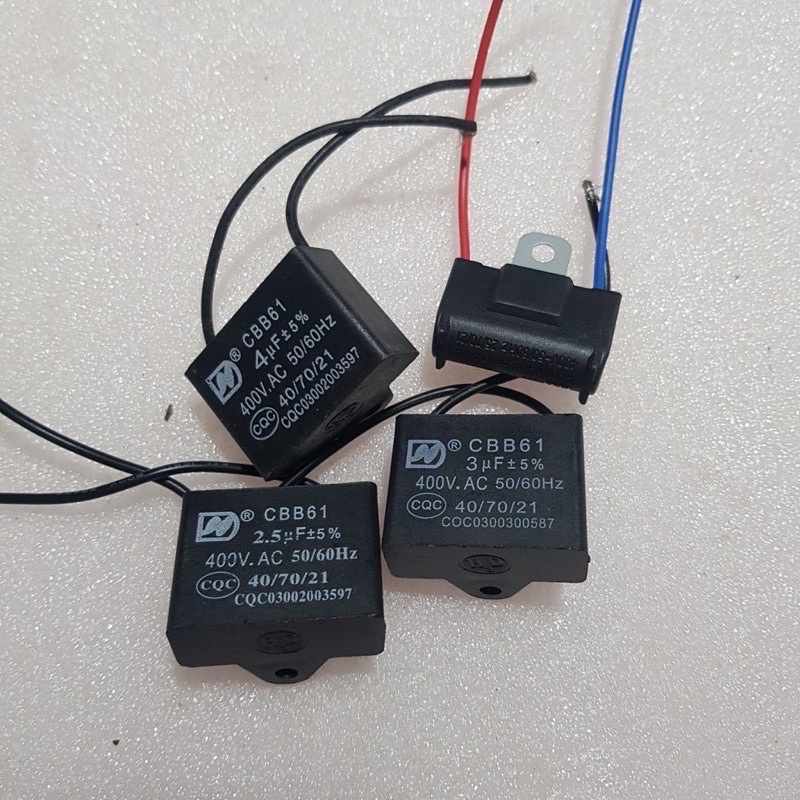 Tụ quạt các loại 2uf 2,5uf 3uf 4uf 5uf