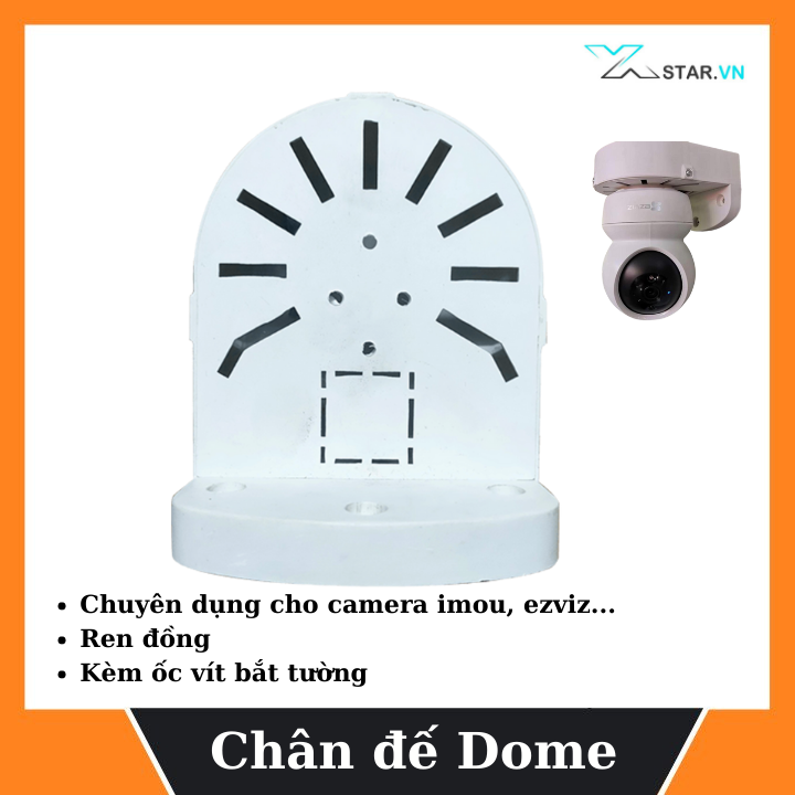 Chân Đế Dome Ren Đồng - Chuyên dụng cho camera imou, ezviz, yoosee...
