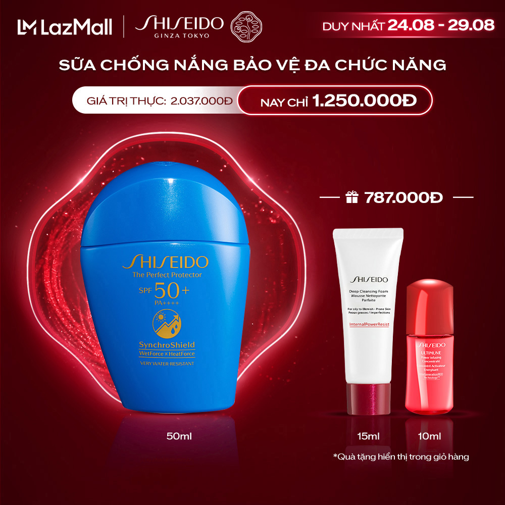 Kem chống nắng dạng sữa Shiseido The Perfect Protector 50ml