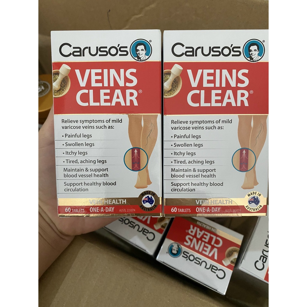 Suy giãn tĩnh mạch Carusos Veins Clear Úc 60v - Trái cây sấy & Các loại ...