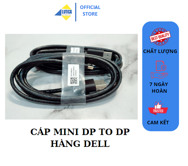 Dây cáp mini dp to dp cáp dell xịn/mini dislayport to dislayport/cáp hdmi dell
