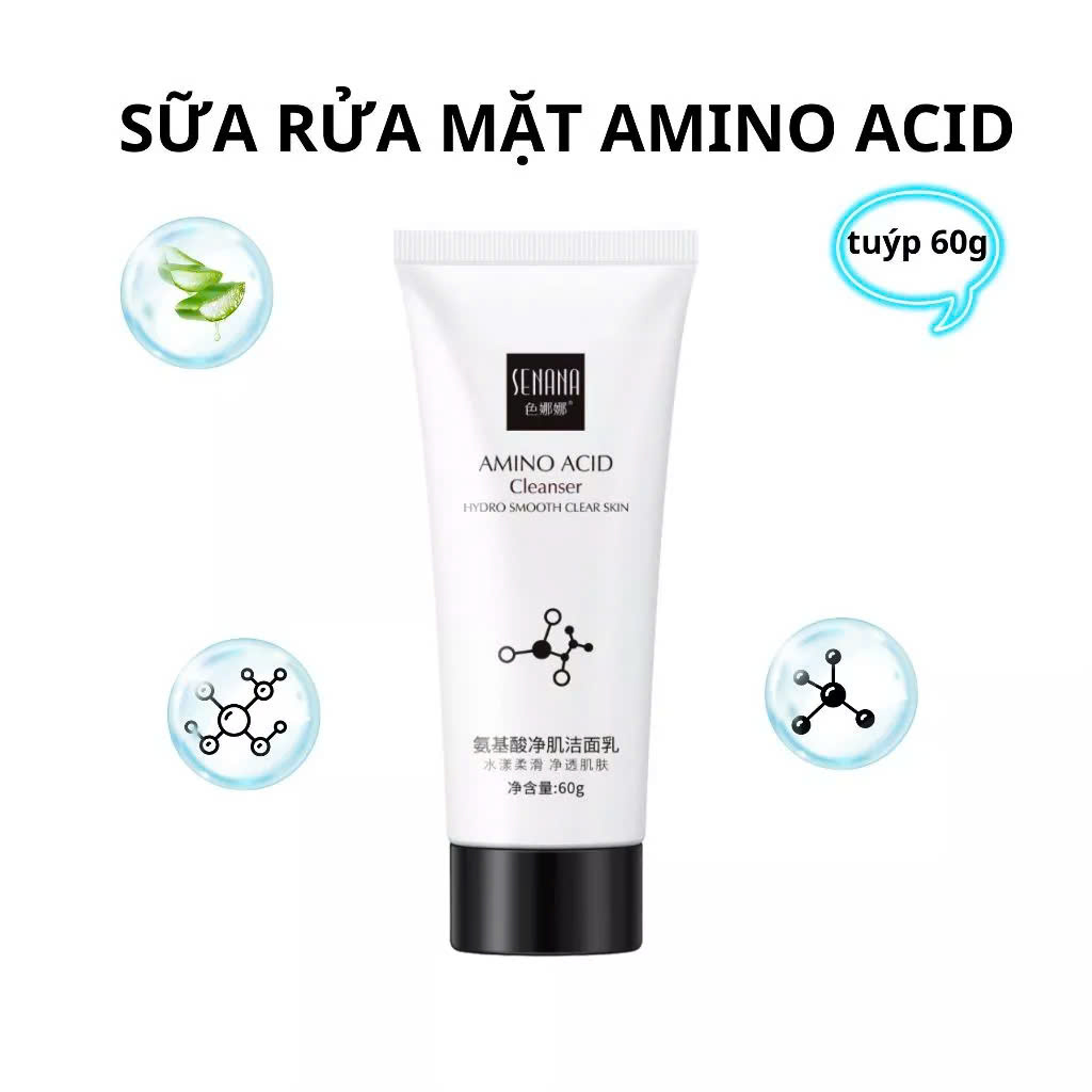 (MUA 3 TẶNG 2). Sữa Rửa Mặt Amiano Acid Giúp Sáng Da Tẩy Tế Bào Chết, Dưỡng Ẩm Làm Sạch Bụi Bẩn Tặng Ngay 2 tẩy da chết Ginbi - 2