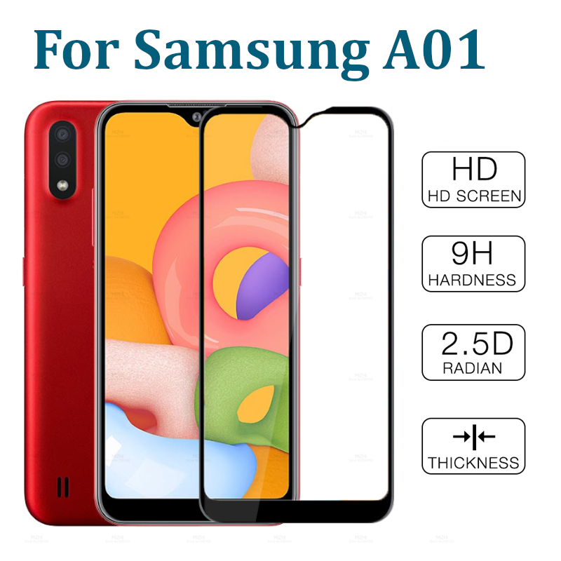 Kính cường lực điện thoại samsung galaxy a01 full màn siêu cứng hạn chế vân tay
