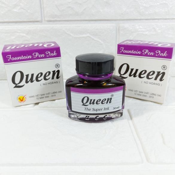 Mực viết máu queen - mực queen đen - tím 30
