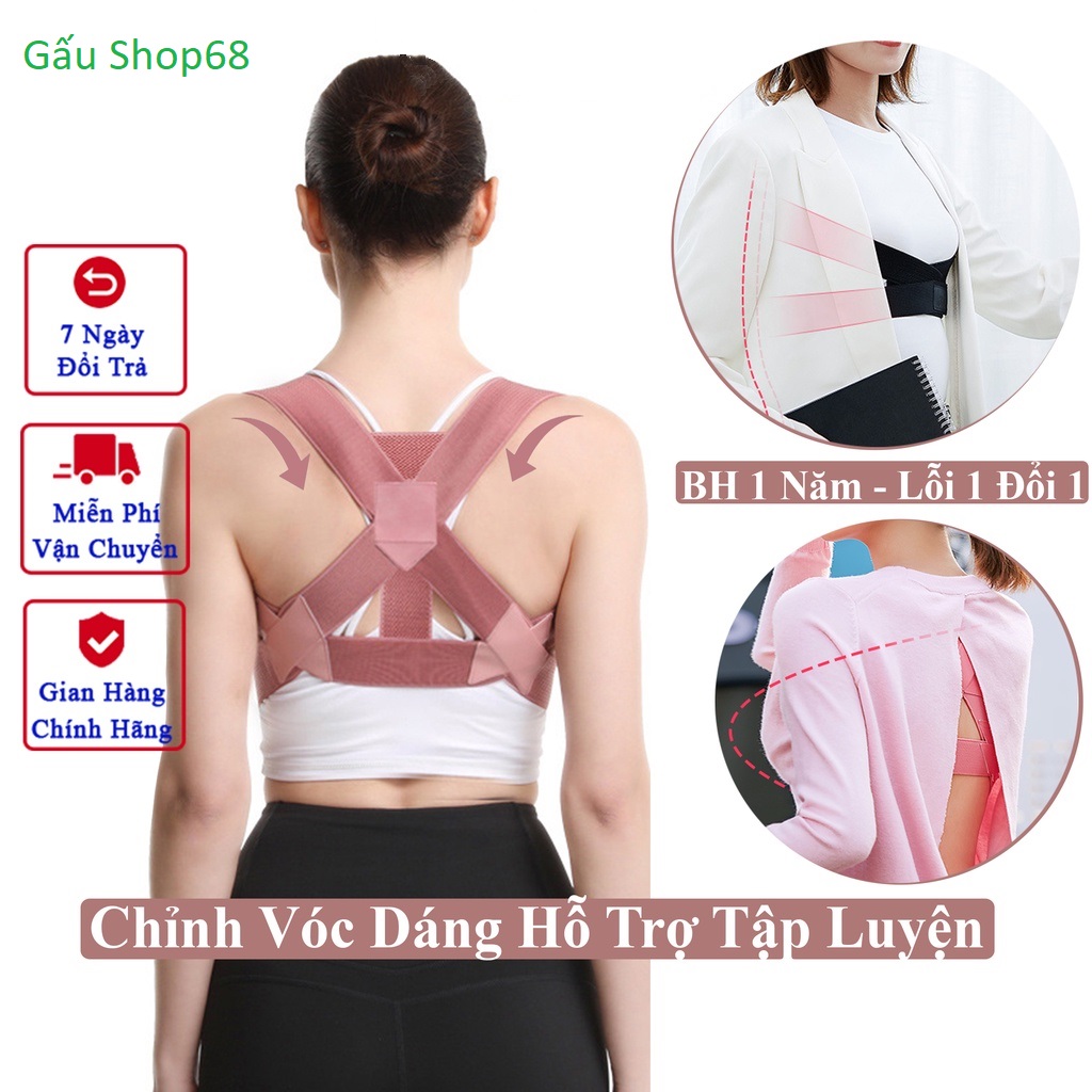 Đai bảo vệ vòng 1 justfit khắc phục gù lưng, chống gù lưng, định hình thẳng lưng khi tập gym, yoga