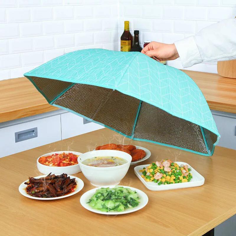 [ BỀN + ĐẸP ] Lồng Bàn Giữ Nhiệt - Lồng Bàn Đậy Thức Ăn Chống Bụi Côn Trùng Có Thế Gấp Gọn