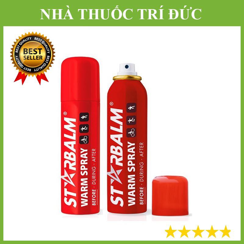 Chai xịt nóng starbalm 150ml - làm nóng cơ bắp trước khi chơi thể thao