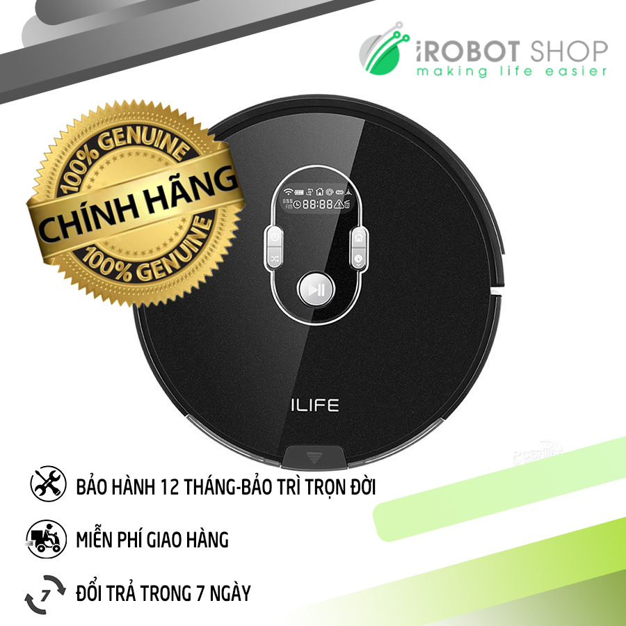 Ilife x787 robot hút bụi, lau nhà theo kế hoạch