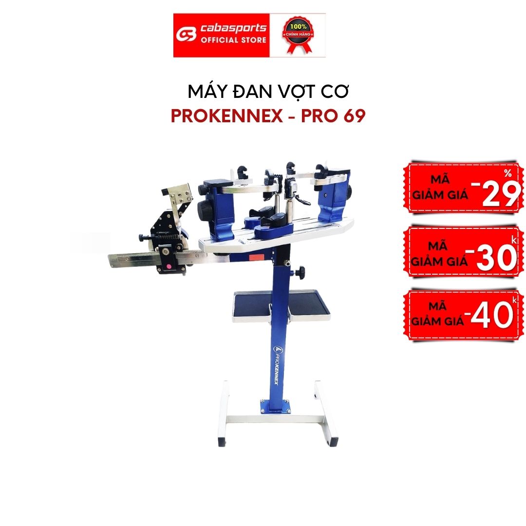 Máy đan vợt cầu lông tennis bằng cơ ProKennex – Pro 69 nhập khẩu Đài Loan chính hãng