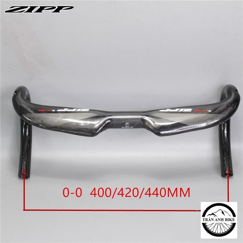 Ghi đông dẹp xe đạp road Carbon ZIPP 400 / 420 / 440 x 31.8mm