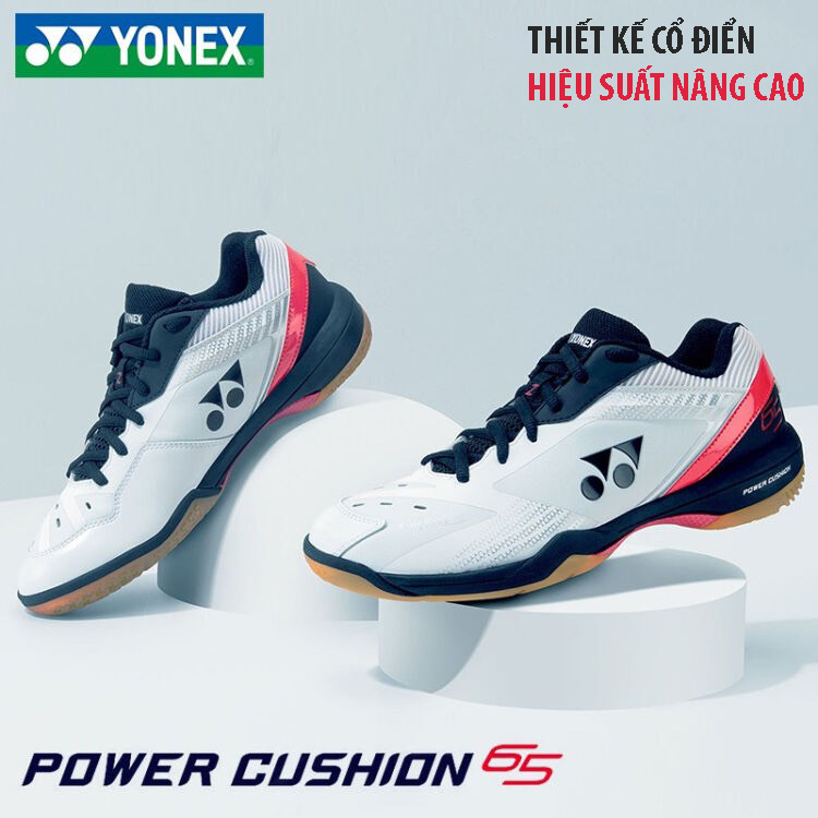 Giày thể thao cầu lông Yonex SHB 65Z3 màu trắng đen, giày thể thao chuyên nghiệp dành cho cả nam và nữ