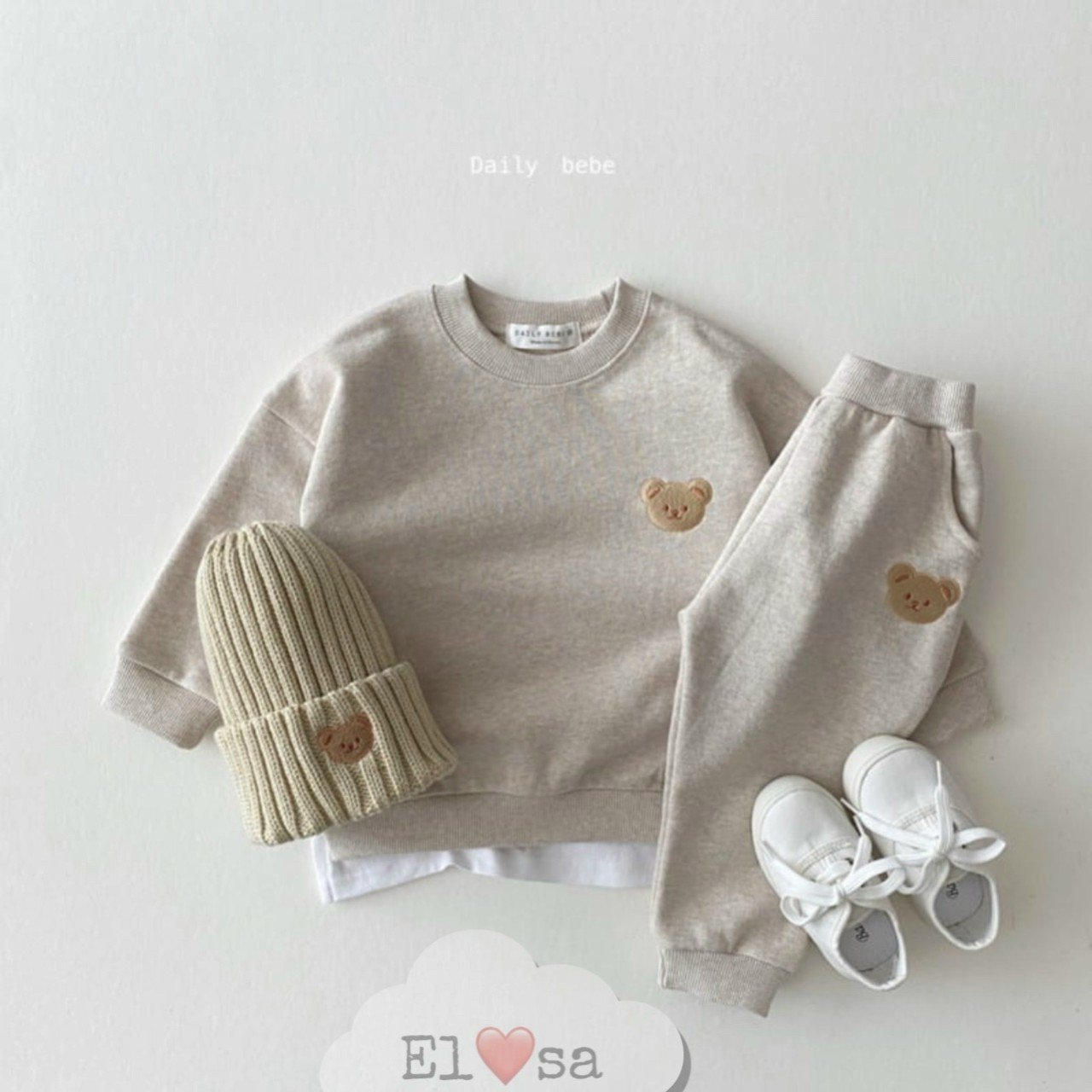 Quần áo bé gái 🐻 🐻 🐻 bộ gấu 5 màu siêu xinh cho bé trai, bé gái 🐻 🐻 🐻