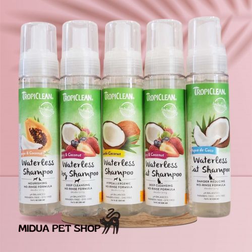 [Hoàn Tiền 10%] Dầu tắm khô ORGANIC cho chó và mèo Tropiclean