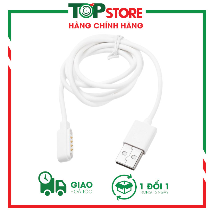 Dây sạc đồng hồ định vị trẻ em wonlex, dây sạc nam châm