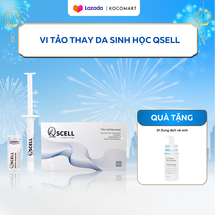 Vi tảo thay da sinh học qscell hàn quốc - vi tảo thay da thế hệ mới