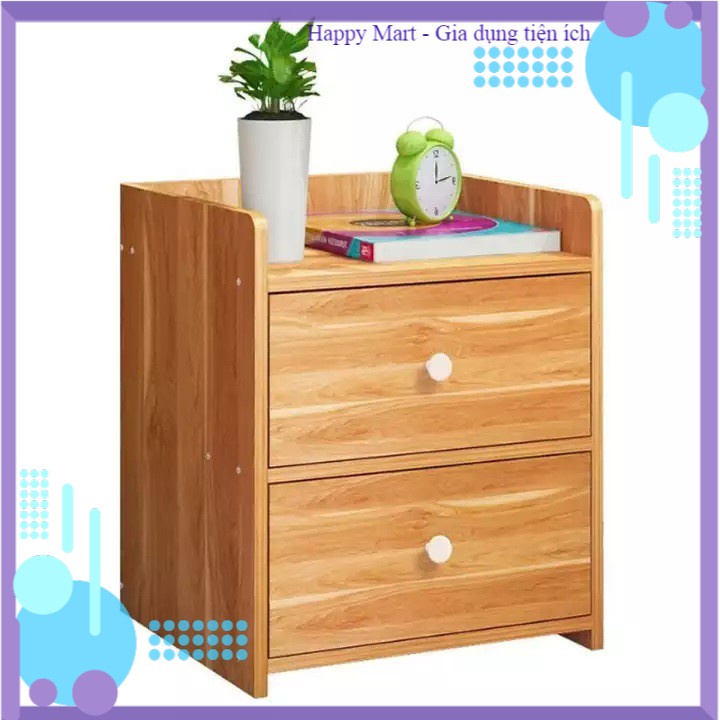 Hộc Tủ Đầu Giường, Kệ Tủ Đầu Giường Gỗ Ép MDF 2 Ngăn Kéo, Nhỏ Gọn Siêu Tiện Dụng Cho Căn Phòng Của Bạn