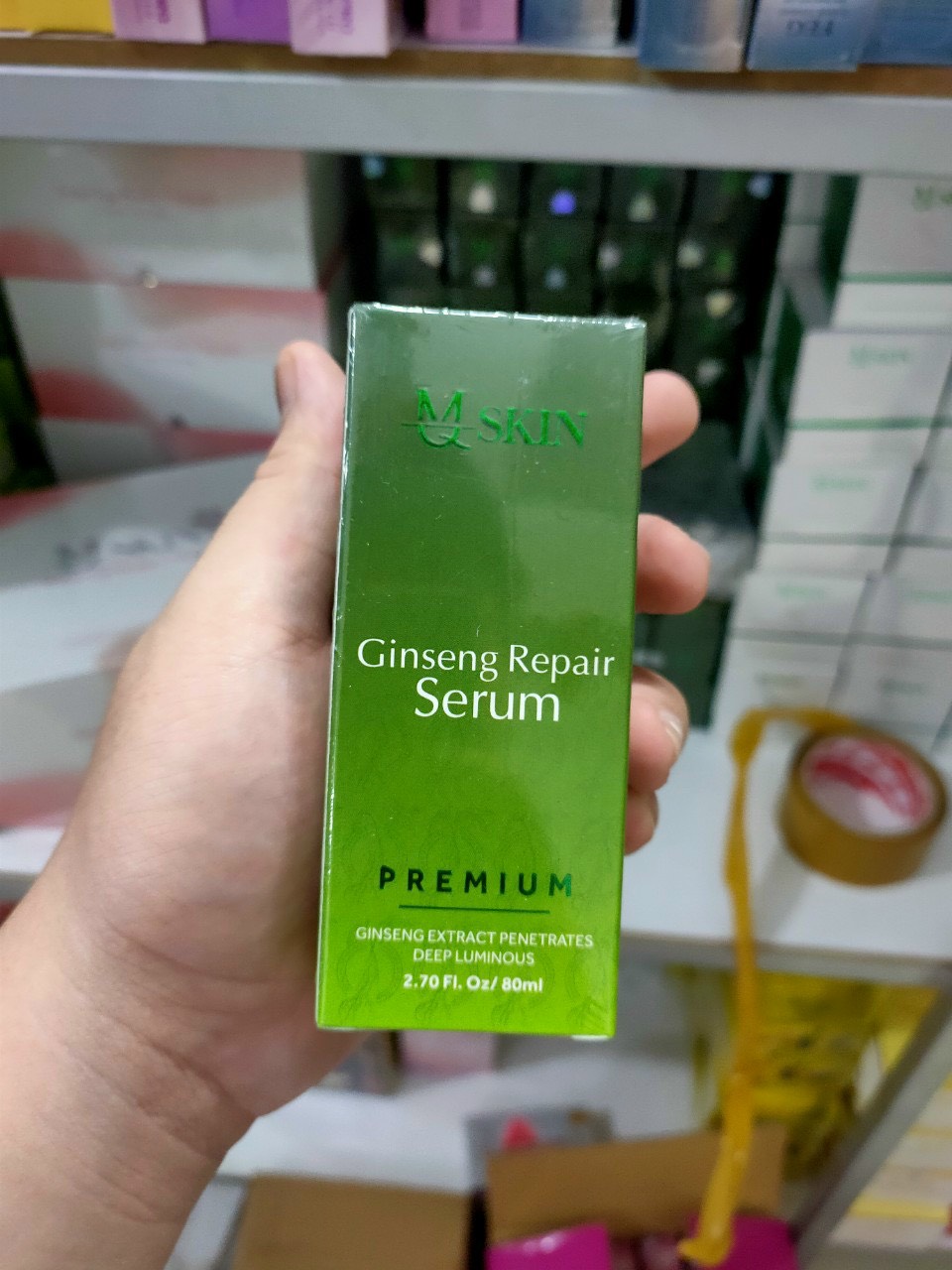Serum nhân sâm tái tạo da cao cấp MQ Skin Ginseng Repair Serum Premium 80ml - 8936117150197