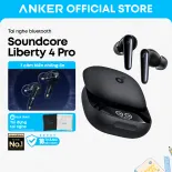 Tai Nghe Không Dây Soundcore Liberty 4 Pro by Anker, Noise Cancelling Wireless Earbuds, 7-Sensor and Real-Time Adaptive Noise Cancelling, 2× Faster Charging, Studio-Level Hi-Fi Music, Clear Calls with 6 Mics and AI
