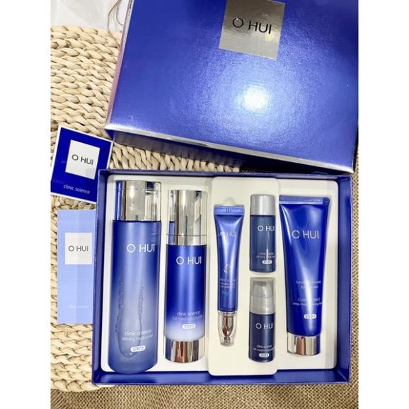 Set dưỡng da giảm mụn ohui xanh ohui clinic science special set 6 sản phẩm - chuẩn auth