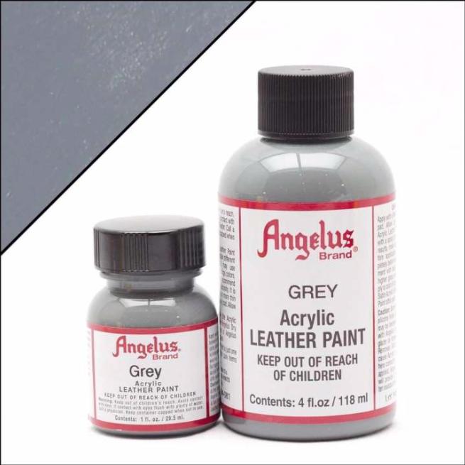 Màu Angelus Acrylic Leather Paint (Grey-081) - Màu sơn vẽ cho da, vải - màu custom giầy, túi chuyên dụng