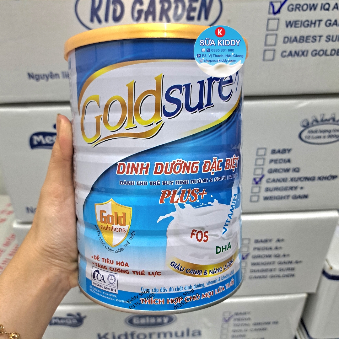 Sữa phục hồi GOLDSURE DINH DƯỠNG ĐẶC BIỆT 900g dành cho người cần phục hồi sức khỏe, người bệnh, gầy yếu (date luôn mới)