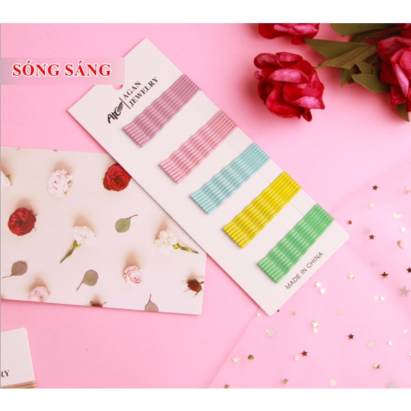 Set Kẹp tóc - Kẹp tăm nhiều màu sắc