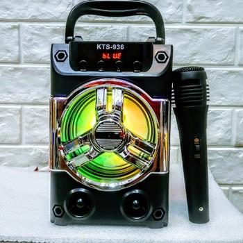 Loa karaoke bluetooth KTS-932 gỗ âm thanh siêu hay(Tặng 1 míc karaoke)