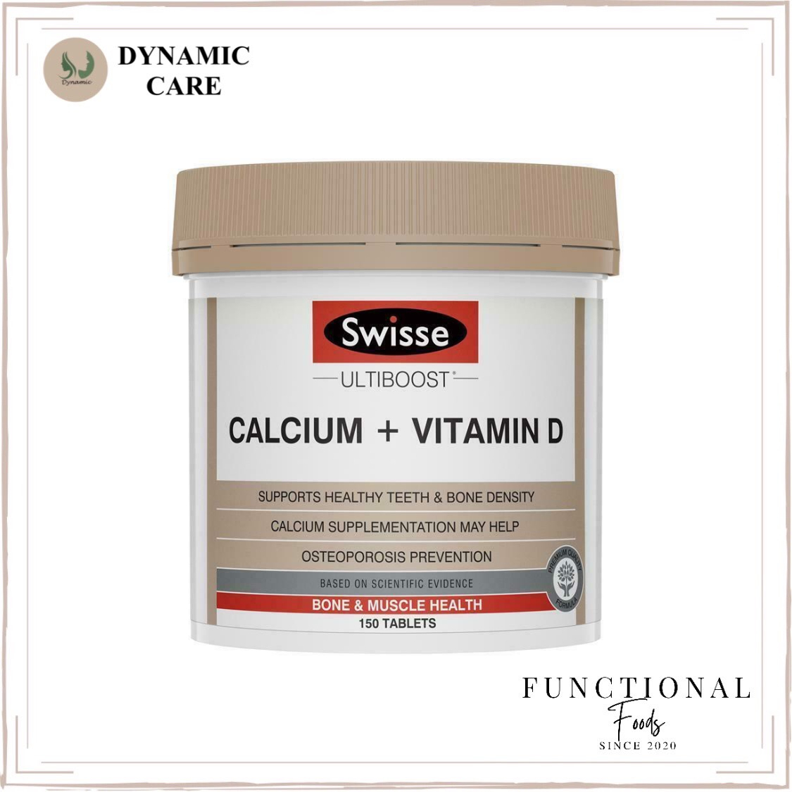 [Hàng chuẩn Úc] Viên uống bổ sung canxi Swisse ultiboost calcium + vitamin D 150 viên phòng chống loãng xương của Úc