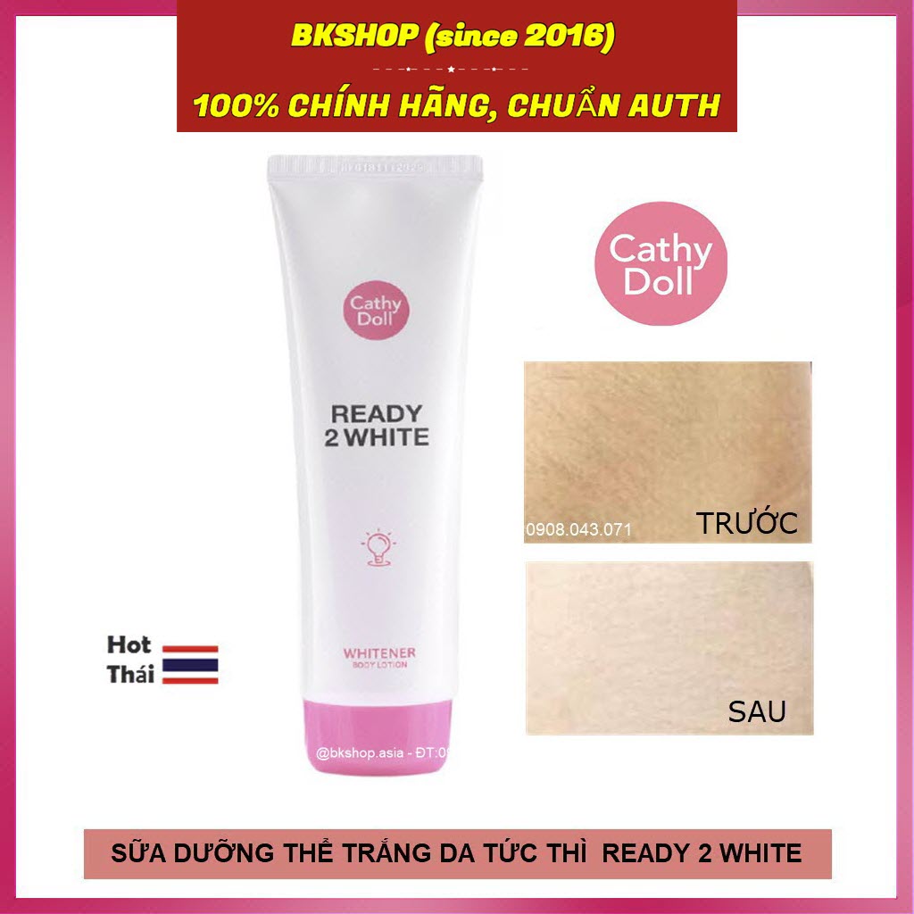 Sữa dưỡng thể trắng da Cathy Doll Ready 2 White Whitener Body Lotion 150ml