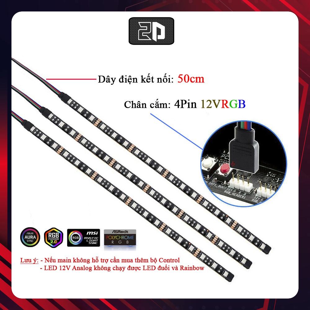 Dây led 12v rgb đồng bộ aura sync, rgb fusion, msi mystic light, asrock rgb