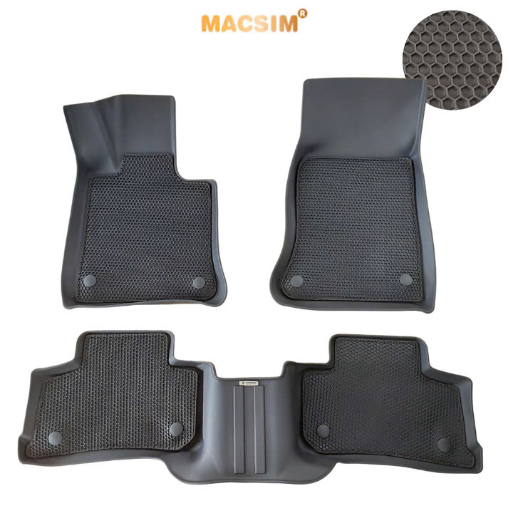 Car Mat Sd3 2-Layer Hexagonal Mesh Mercedes-Benz Glc 2023+ Black - Super Clean Rubber Surface - Macsim Giá 4,000,000 Đồng*Miễn phí vận chuyển