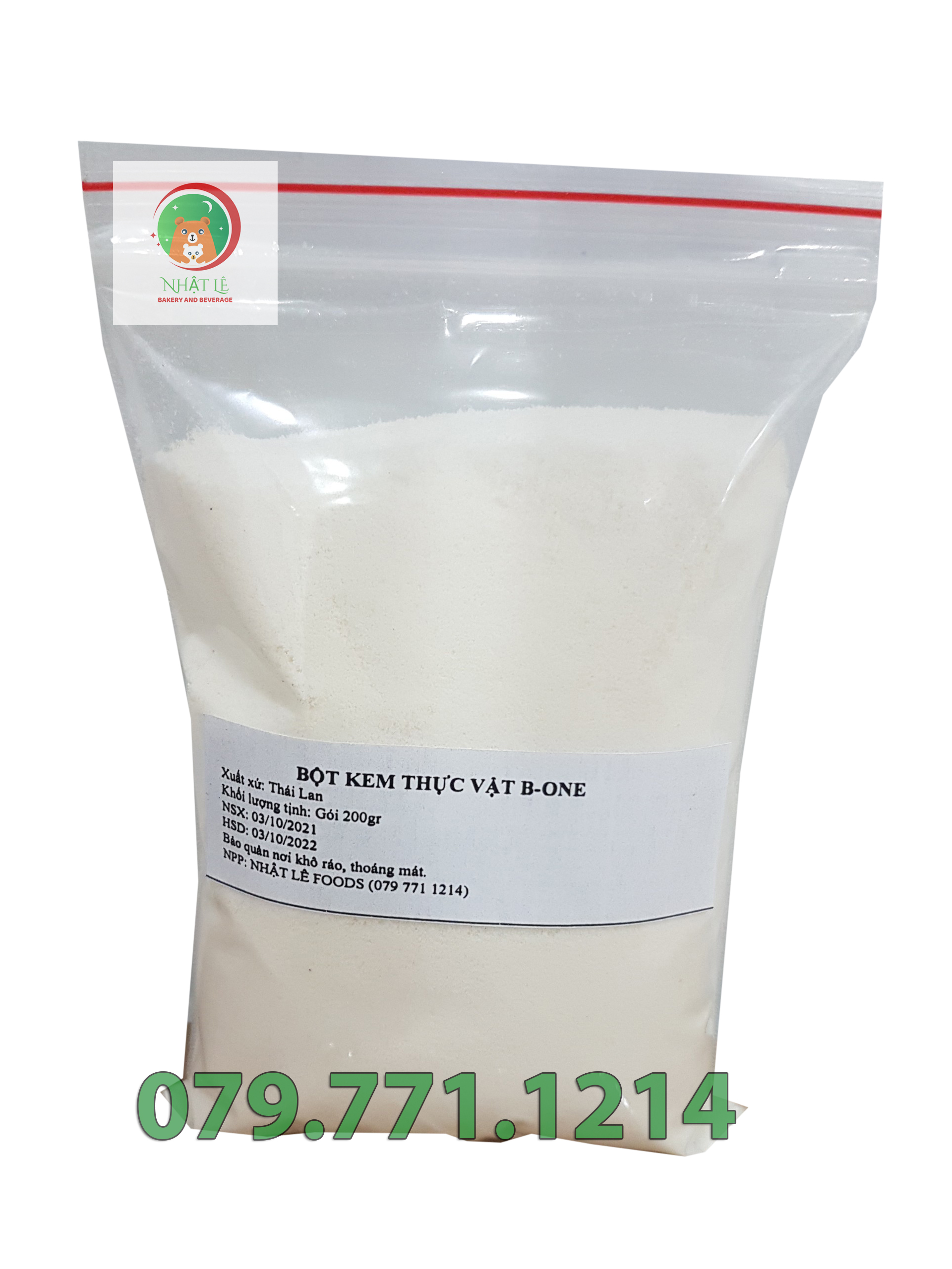 Bột kem béo b-one thái lan pha trà sữa chiết lẻ gói 200gr