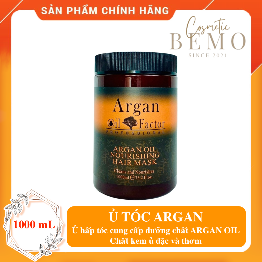 Kem ủ tóc argan oil 1000ml - ủ hấp tóc cung cấp dưỡng chất argan oil tự nhiên
