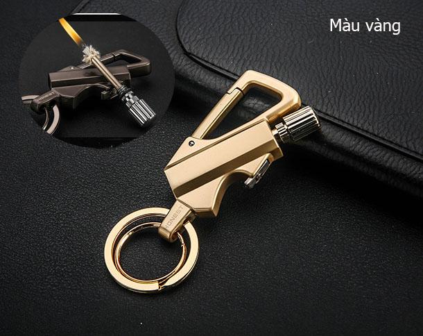 Bật Lửa/Hộp Quẹt Diêm Xăng Kiêm Móc Khóa Cao Cấp Honest