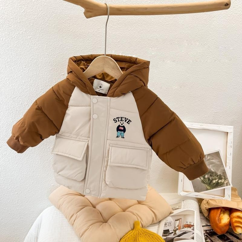 Áo phao trẻ em dành cho bé trai bé gái 8-20kg mẫu PHAO TEVER Chất liệu nhẹ, ấm áp hàng may kỹ TEVER