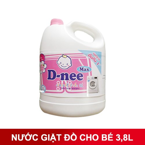 [HCM]Nước Giặt Quần Áo Trẻ Em Dnee-Max 3800ml - Dnee-Max Làm Mềm Vải -Hương Thơm Dịu Nhẹ