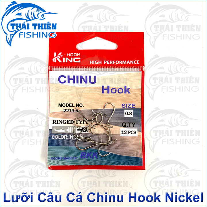 Lưỡi câu cá chinu bkk king hook nickel