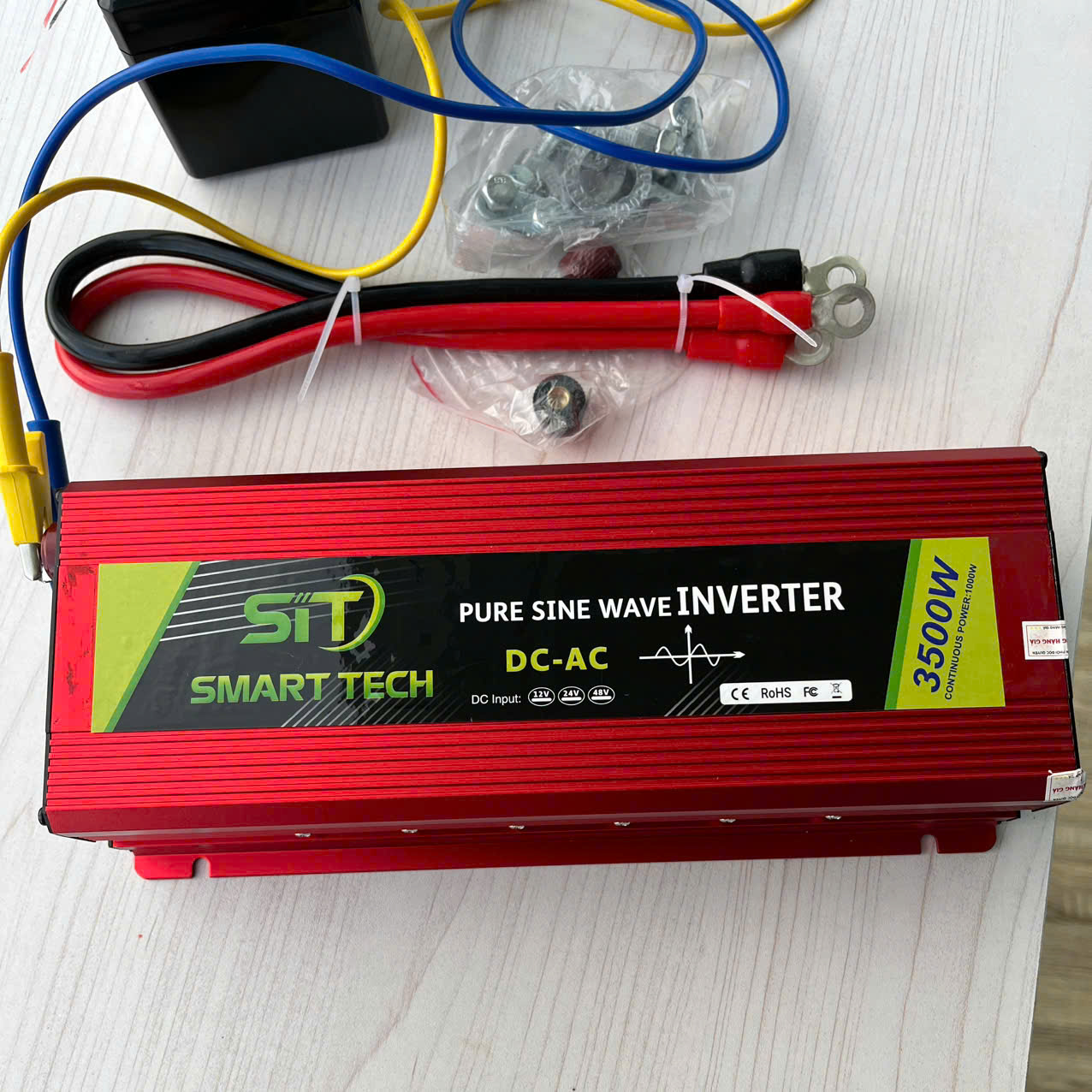 Bộ Đổi Nguồn 12v/24v Lên 220V SMART 3500W - Kích Điện Sóng Sin Tinh Khiết Dùng Cho Gia Đình, Xe Ô Tô