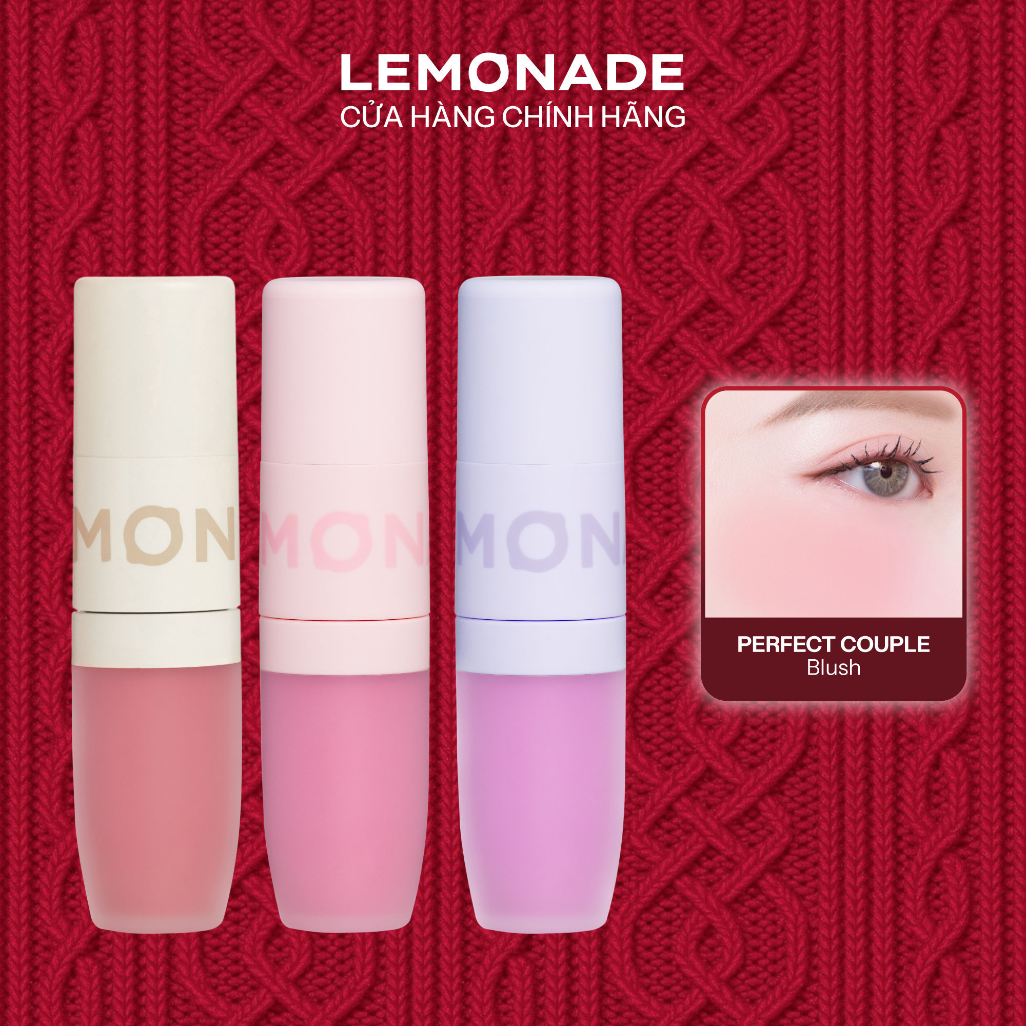  Má kem mịn lì thuần chay Lemonade Perfect Couple Blush 8.5g 