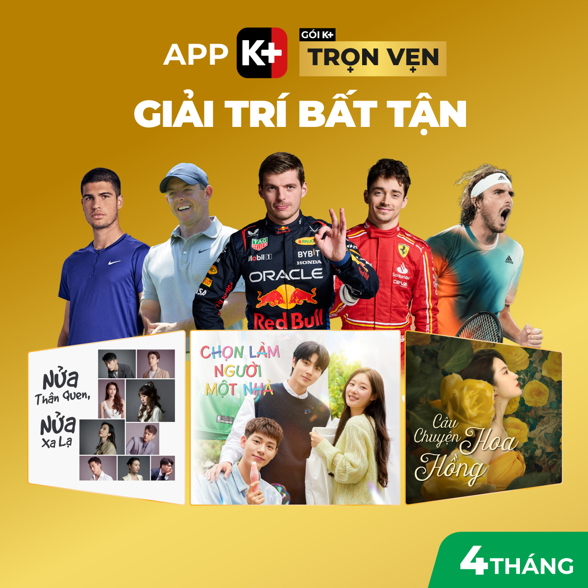 APP K+ Gói Trọn Vẹn 04 tháng (tặng thêm 02 tháng)